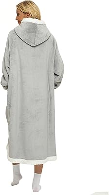 Couverture en microfibre d'hiver confortable et chaude en laine d'agneau avec poche