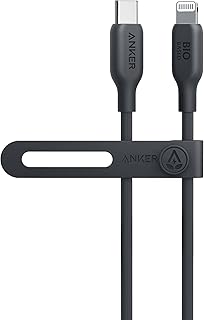 Câble anker usb-c vers lightning, câble 541 (noir fantôme, 3 pieds), certifié mfi