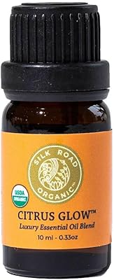 Mélange d'huiles essentielles biologiques lemon glow de red silk essentials avec vanille