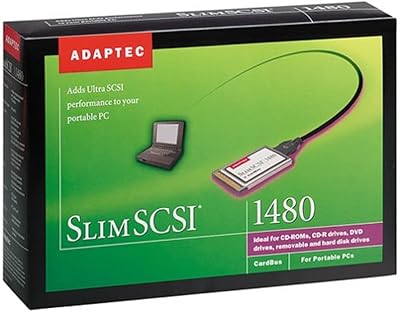 Kit de carte scsi adaptek slim scsi 1480a avec câbles/manuels/logiciels