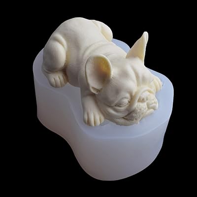 Moule en silicone bouledogue 3d moule en résine époxy pour chien décoration
