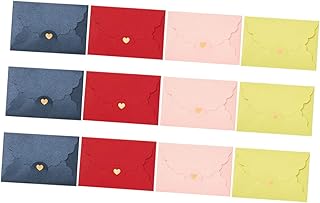 Stobok 12 pièces enveloppe enveloppe cartes de vœux vierges enveloppes colorées cartes cadeaux