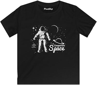 T-shirt astronaute pour enfants et adultes, noir. Diaytar : Votre shopping, nos meilleurs prix