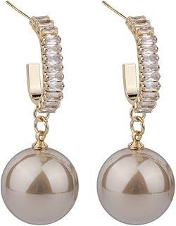 Jdl way ever – boucles d'oreilles en perles d'argent 925, boucles d'oreilles classiques