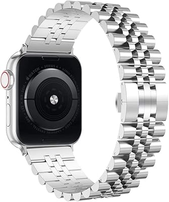 Bracelet de montre margoun en acier inoxydable pour apple watch series