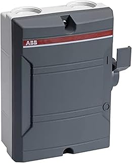 Isolateur plastique fermé résistant aux intempéries 40a 3p gris pw