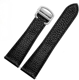 Imall lychee bracelet de montre en cuir pour cartier tank london