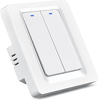 Interrupteur d'éclairage intelligent wifi, aucun fil neutre requis, interrupteur mural intelligent avec télécommande