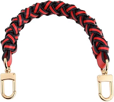 Poignée tressée en cuir véritable pour lv beaubourg hobo, poignée supérieure, sangle néon