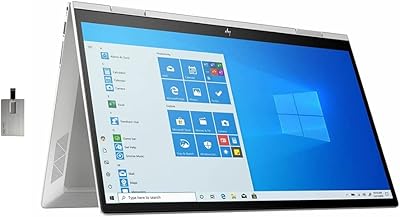 Ordinateur portable hp envy x360 2-en-1 15,6" fhd à écran tactile 2021, intel