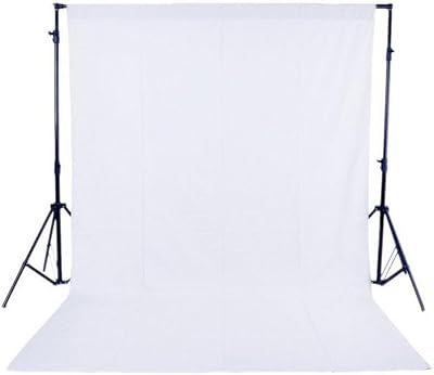 Fond de photographie en tissu non tissé blanc, tissu de fond drapé 1,5x3m