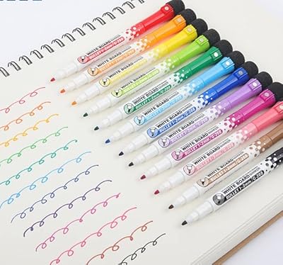 - marqueurs de couleur magnétiques effaçables à sec pointe fine pour tableau