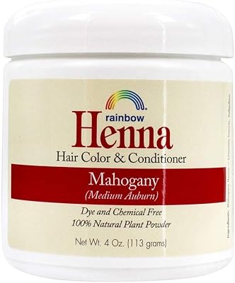 Teinture capillaire au henné de rainbow research - couleur rouge persan moyen foncé