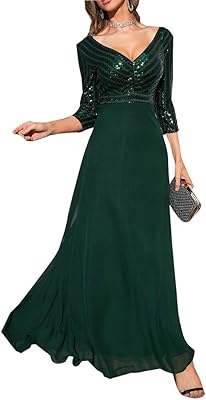 Robe de soirée sexy à manches longues pour femmes, rétro élégante, col