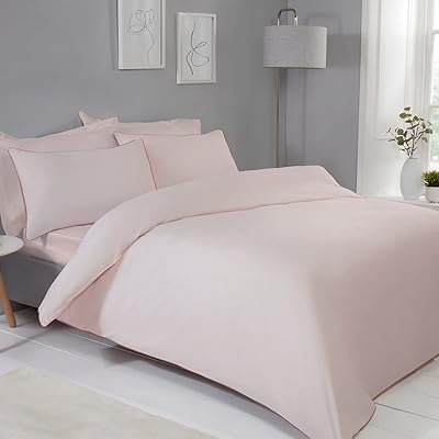 Parure de lit réversible sleepdown, douce et facile d'entretien, avec bords passepoilés