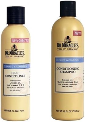 Shampooing et revitalisant dr. miracle 355 ml de shampooing + en profondeur