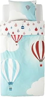 Housse de couette et taie d'oreiller à motif de montgolfière ikea uptag