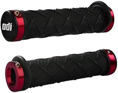 Poignées de vtt odi avec verrou de x-treme noir rouge taille unique