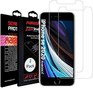 Protecteur d'écran en verre trempé pour iphone se 2020 7-8 [pack de 2]