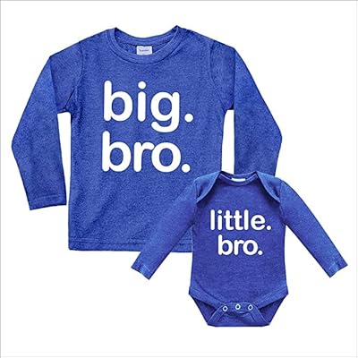 Big bro little bro chemises big brother little brother lil boys vêtements assortis