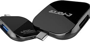 C-force cf008 usb-c vers hdmi digital av multiport hub, usb-c usb3.1 adaptateur pd chargeur pour nintendo switch, station d'accueil hdmi portable 1080p compatible pour macbook pro 2017, ipad pro 2018 et plus. Diaytar : L'excellence du service, la douceur des prix