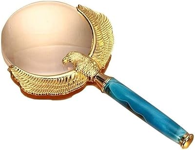 Loupe grossissante de poche loupe en métal de 24 pouces pour la lecture