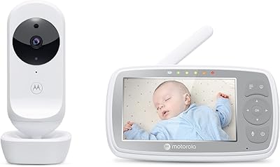 Moniteur vidéo motorola pour bébé de 4,3 pouces avec écran wi-fi, zoom numérique