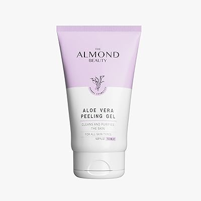 Gel exfoliant à l'aloe vera the almond beauty, hydratant pour la peau