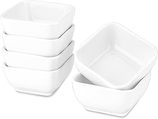 Dealing ramequins 4 oz, plat à soufflé carré pour pudding, crème brûlée, dessert