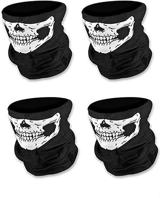 4pcs enicgic headwear bandana halloween masque crâne masque cagoule masques respirants foulard
