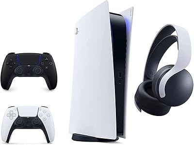 Console de jeu playstation 5 édition numérique avec casque 3d playstation