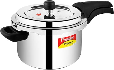 Autocuiseur prestige savatch dlx alpha, capacité 4 litres, en acier inoxydable, couleur grise