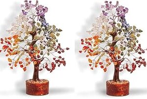 Ibustore royal ruby stone sept chakra pierre naturelle guérison cristal bonsaï argent richesse pour la bonne chance, la richesse et la prospérité - cadeau spirituel pour la décoration de la maison et du bureau (grande taille. Diaytar : Le premier choix des acheteurs avisés