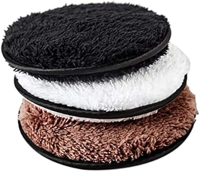 Tampons démaquillants 3 pièces chiffons nettoyants pour le visage réutilisables tampons en coton