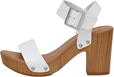 Sandales sydney en faux bois pour femmes + mousse à mémoire de forme