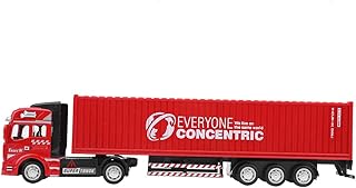 Simulation de jouet de camion conteneur en alliage à tirer facile utiliser