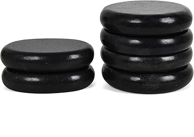 Castowave hot stones grand ensemble de pierres de massage de base (3,15 pouces) pour un usage professionnel ou domestique, relaxation, guérison et soulagement de la douleur. Diaytar Sénégal : Simplicité, rapidité, économie