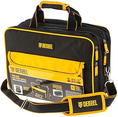 Sac à outils denzel pour ordinateur portable à 31 poches, bandoulière, 16" x 6-5/8" x 12" - 7790271. Diaytar : Qualité professionnelle, prix grand public