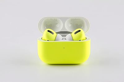 Apple airpods pro 2e génération personnalisés - merlin craft (jaune fluo)