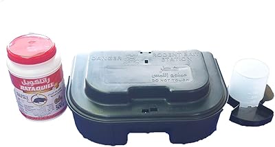 1 station d'appât polyvalente pour rongeurs, 1 gel ratacoil 500 g et 1
