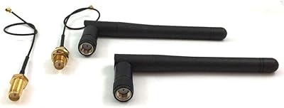 2 connecteurs d'antenne rf sma mâle 433 mhz à gain élevé 3dbi +