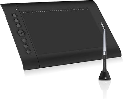 Tablette de dessin huion h610 pro v2 améliorée, tablette graphique sans batterie