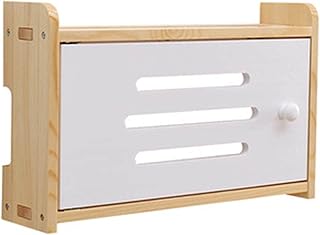Boîte de rangement pour décodeur boîte routeur wifi support mural en bois