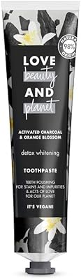 Dentifrice blanchissant détox au charbon actif et fleur d'oranger love beauty and planet