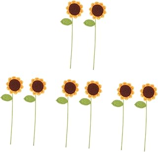 Todmummy 8 pièces tournesols tricotés artificiels para tulipe tulipes artificielles décorations de tournesol