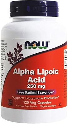Capsules d'acide alpha-lipoïque now foods 250 mg, 120 unités