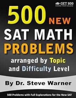 500 nouveaux problèmes mathématiques sat classés par sujet et niveau de difficulté