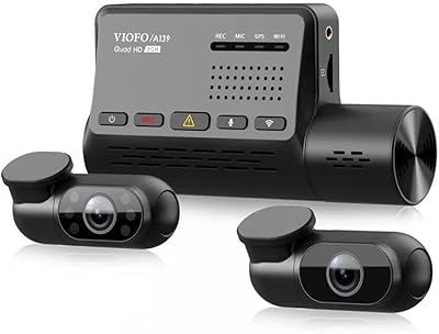 Caméra de tableau de bord gps wifi 3 canaux viofo a139, interface +