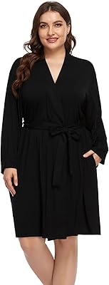 Peignoirs grande taille pour femmes, vêtements de nuit de maternité courts en coton