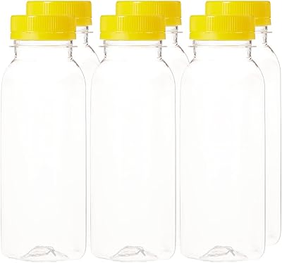 Bouteille de jus transparente de 200 ml avec couvercle - bouteille de voyage